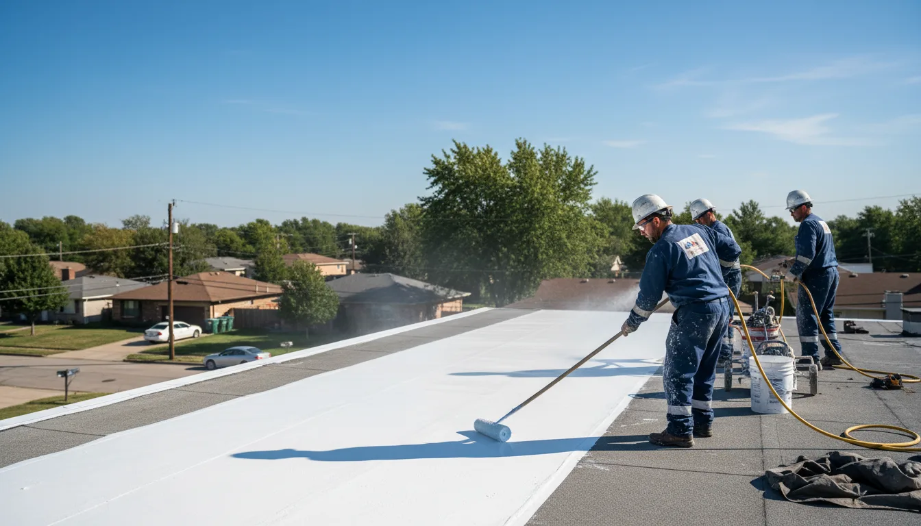 Commercial roof coating in Bloomington, IN near me